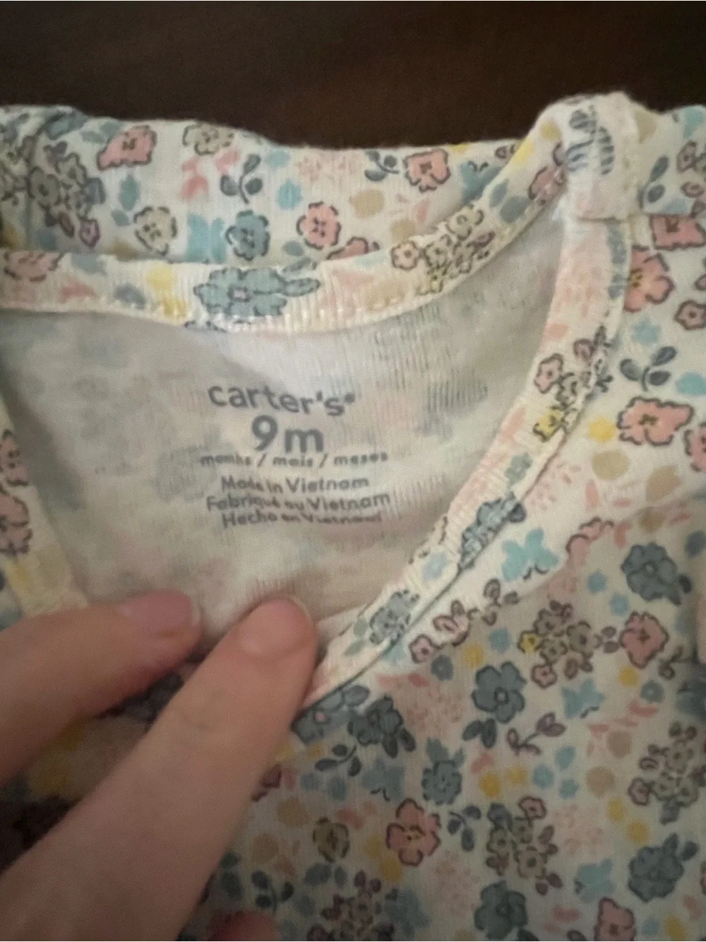 Carter's Yellow & White Floral Ruffle Sleeve Baby Tops Set